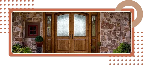 custom wooden door